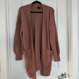AAEDA | Fuzzy open front cardigan